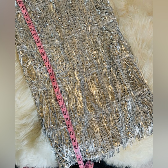 Silver sequin fringe dress! - Picture 6 of 17